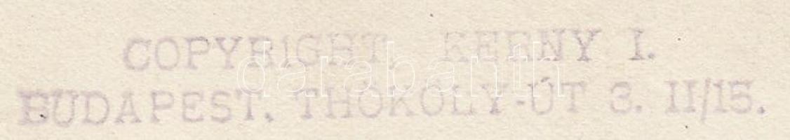 cca 1920-1930 Kerny István (1879-1963): Betlehemes játék Mezőkövesden, vintage nprajzi fotó, hátolda...