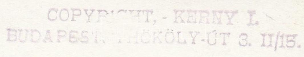 cca 1920-1930 Kerny István (1879-1963) : Balatoni emlék Tihanynál, vintage fotó, hátoldalán szerzői ...