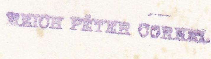 cca 1930-1940 Reich Péter Cornel: Budapest, Kazinczy emléke, pecséttel jelzett, feliratozott vintage...