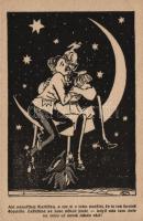 II. Vilmos és IV. Károly, cseh politikai karikatúra / Wilhelm II, Charles IV, WWI propaganda, humour