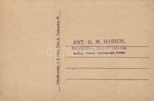 II. Vilmos és IV. Károly, cseh politikai karikatúra / Wilhelm II, Charles IV, WWI propaganda, humour