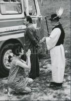 cca 1970 Betyár virtus, turisztikai attrakció a Hortobágyon, 28x20 cm