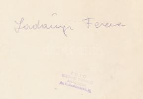 cca 1950 Ladányi Ferenc (1909-1965) Kossuth-díjas színművész portréja, orosz katona szerepében, 28x2...