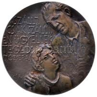 Csikszentmihályi Róbert (1940-) 1977. " 'Szállj csak szállj, én ügyellek téged' /József A./ / Bátonyterenyei Nevelőotthon" névre szóló bronz plakett tokban (92mm) T:1 Hungary 1977. "Remand home of Bátonyterenye" bronze plaque in case. Sign.: Róbert Csíkszentmihályi (92mm) C:UNC