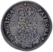1704KB. 1/2 Tallér Ag "II. Rákóczi Ferenc" Körmöcbánya (14g) T:2 1704. 1/2 Thaler Ag "Francis II Rákóczi" Kremnitz (14g) C:XF Unger II: 1127a., Huszár 1524.