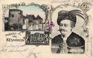 Késmárk, Thököly-vár / castle, floral (fl)