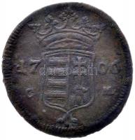 1706C-M X Poltura "II. Rákóczi Ferenc" címer alatt liliom! (6.74g) T:3 R!
Hungary 1706C-M ...