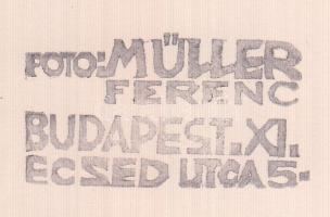 cca 1965 Müller Ferenc: Égszakadás, padindulás, pecséttel jelzett vintage fotóművészeti alkotás, 18x...