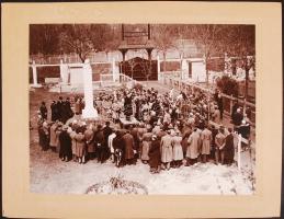 1920 Szeged, Hősi emlékmű avatása. Fotó. 30x22 cm