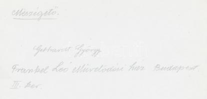 cca 1960-1970 Gebhardt György (1910-1993): Mészégető, aláírt vintage fotóművészeti alkotás, 24x17,5 ...