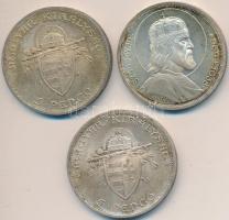 1938. 5P Ag "Szent István" (3x) T:2