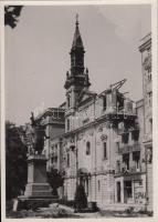 1945 Budapest romokban 4 db érdekes eredeti fotó / 1945 Budapest in ruins 18x13 cm