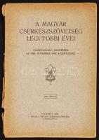 A cserkészszövetség legutóbbi évei - összefoglaló jelentések az 1928 november 4-iki közgyűlésre Bp., 1928 Magyar Cserkésszövetség 142p. (gerinc sérült)