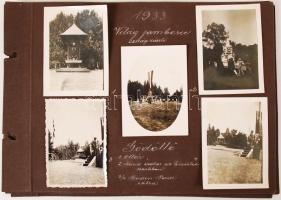 1933 Érdekes fényképsorozat a Gödöllői Jamboreeról 41 db feliratozott fotó a nemzetközi táborról, események képeivel is /  1933 Interesting set of pictures from the Gödöllö Jamboree. 41 photos of events