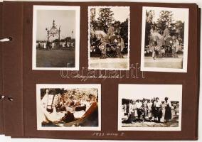 1933 Érdekes fényképsorozat a Gödöllői Jamboreeról 41 db feliratozott fotó a nemzetközi táborról, es...