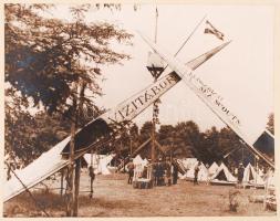 1933 Cserkész vizitábor fotó / Hungarian sea scouts photo 22x19 cm