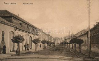Rimaszombat, Kossuth utca, Lévai Izsó kiadása / street