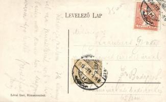 Rimaszombat, Városkert, Nyári vendéglő, Lévai Izsó kiadása / garden, restaurant (EK)