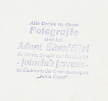 cca 1970-1975 Adam Eisenlöffel (Riesa): Teher nélkül hazafelé, pecséttel jelzett vintage fotóművésze...