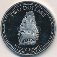 Pitcairn-szigetek 2010. 2$ "H.M.A.V. Bounty" T:PP  Pitcairn Islands 2010. 2 Dollars "H.M.A.V. Bounty" C:PP