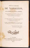 Touchard-Lafosse - Saint Amant: Precis de L'Histoire de Napoleon du consulat et de L'Empire... Paris, 1825. Chez A. Thoisnier-Desplaces. Egy kőnyomatos képpel. Kissé sérült egészbőr kötésben / with one lithographic image, in damaged full leather binding 544p.