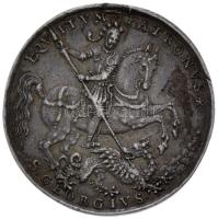 Habsburg Birodalom 1618. Medál Ag "Vincent Muschinger császári tanácsadó / Szent György" Szign.: Hailer Dániel (21.84g/41.5mm) T:2- foglalat nyom Habsburg Empire 1618. Medallion Ag "Vincent Muschinger / Saint George" Sign.: DH / Dániel Hailer (21.84g/41.5mm) C:VF edge error Huszar 4., HP 101.