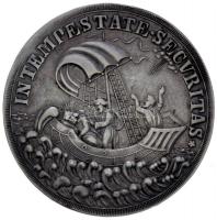 DN (1872-1922) Fél Tallér Ag "Szent György" nemesfém jelzett utánveret (19.47g/0.750/43mm)...