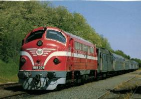 21 db MODERN használatlan vonat és villamos motívúmú képeslap / 21 modern unused train and tram moti...