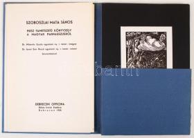 Mata János, Szoboszlai (1907 - 1944): 20 fametszetű könyvjegy (Debrecen, 1935 - facsimile kiadás, 1982), 1000 pld.