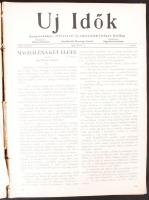 1915 Az Új Idők c. újság fél évfolyama bekötve, kissé sérült félvászon kötésben