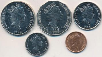 Salamon-szigetek 1990. 50c + 1994. 1c + 5c + 10c + 20c T:BU,1-,2
Solomon Islands 1990. 50 Cents + 19...