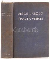 Mécs László: Összes versei, a költő által dedikált, sorszámozott példány, Bp., 1943. Athenaeum. (elő...