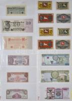 Több mint 100db-ból álló főként német bankjegy gyűjtemény jobb és több sorszámkövető darabokkal. A tétel túlnyomó része unc állapotban, berakóba rendezve és indexelve. Megtekintésre ajánlott! T:vegyes Nice mixed collection of mainly german banknotes (more than 100pcs) with sequential serial numbers sets mainly in UNC condition. It is well worth seeing!