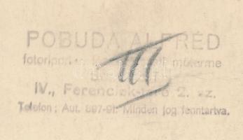 cca 1920-1930 Pobuda Alfréd (1876-1942): Céllövő verseny, pecséttel jelzett vintage fotó, 10x14 cm