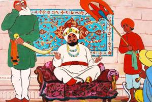 1963 Az Aranyantilop c. diafilm mese eredeti, megrajzolt táblái a gyártáshoz 40 db (komplett) 21x17 ...