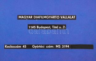 1963 Az Aranyantilop c. diafilm mese eredeti, megrajzolt táblái a gyártáshoz 40 db (komplett) 21x17 ...