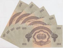 1944. 100P "A Vöröshadsereg Parancsnoksága" (12x) egymásutáni sorszámmal T:I-,II-,III hajt...