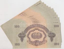 1944. 100P "A Vöröshadsereg Parancsnoksága" (12x) egymásutáni sorszámmal T:I-,II-,III hajt...