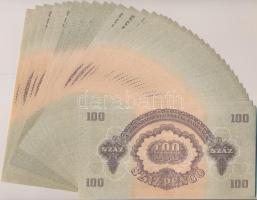 1944. 100P "A Vöröshadsereg Parancsnoksága" (41x) egymásutáni sorszámmal T:I-,II,II- hajta...