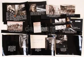 cca 1960 Eötvös és a varázsinga c. diafilm eredeti, fényképezett kockái, a gyártáshoz kb 21x17 cm-es...