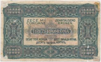 1923. 10.000K T.W nyomdahely jelöléssel "80 FILLÉR / NYOLCVAN FILLÉR" felülbélyegzéssel T:...
