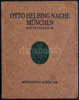 Otto Helbing Nachf. München Barerstrasse 20. Münzauktion 22. März. 1926 katalógus