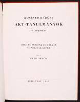 Roszner Károly: Akt-tanulmányok I- II. sorozat. Számozott példány. (Számozott oldal csak a 2. kötetb...