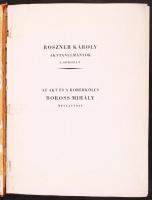 Roszner Károly: Akt-tanulmányok I- II. sorozat. Számozott példány. (Számozott oldal csak a 2. kötetb...