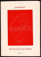 Mikuláš Galanda (1895-1938): 38 db erotkus ex libris 1970-es reprint