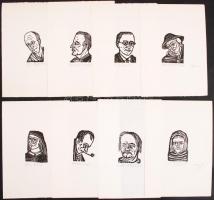 Perei Zoltán (1913-1992): Képes esztétikai kislexikon 94 db híres művészeket, tudósokat ábrázoló alá...