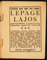 Somodi István: Athlétikai évkönyv 1922. Kolozsvár, 1922. Lepage Lajos