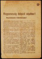1919 Tanácsköztársaság: A Magyar Szocialista Párt röplapja
