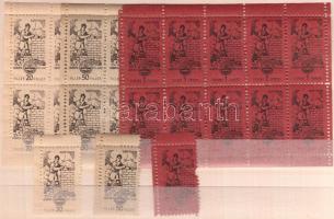 1947 Menedékház Alap sor + kisívsor / set and MS set