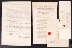 cca 1700-1830 Helytartótanácsi, kancelláriai és egyéb hivatalos levelek gyűjteménye. Összesen 20 db ...